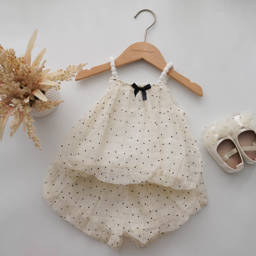 Polka Dot Simple Two Pieces Set