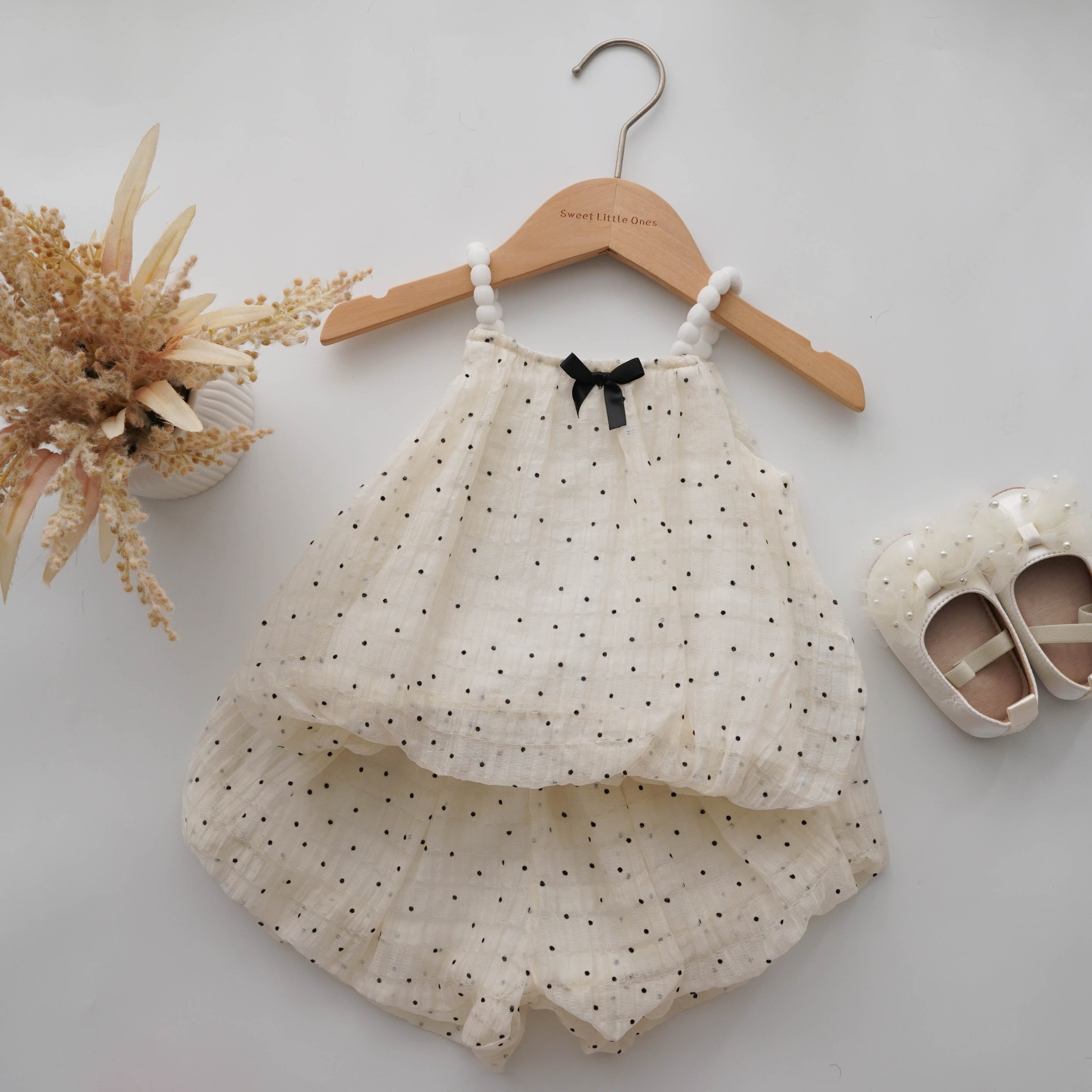Polka Dot Simple Two Pieces Set