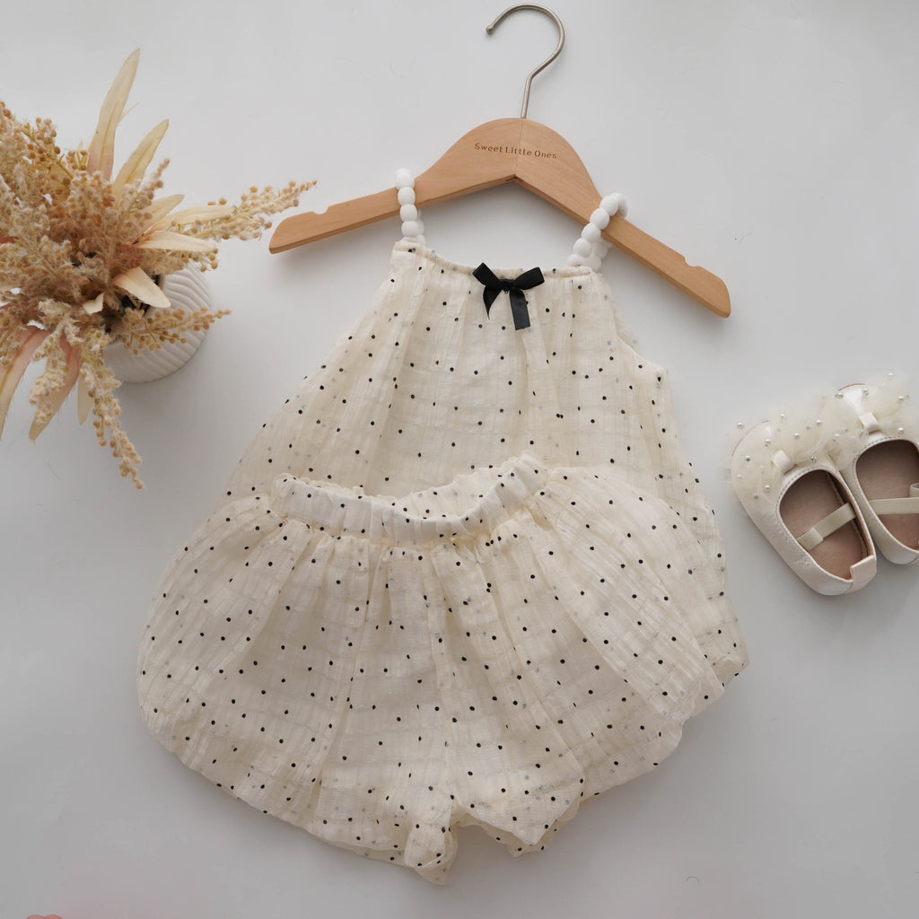 Polka Dot Simple Two Pieces Set