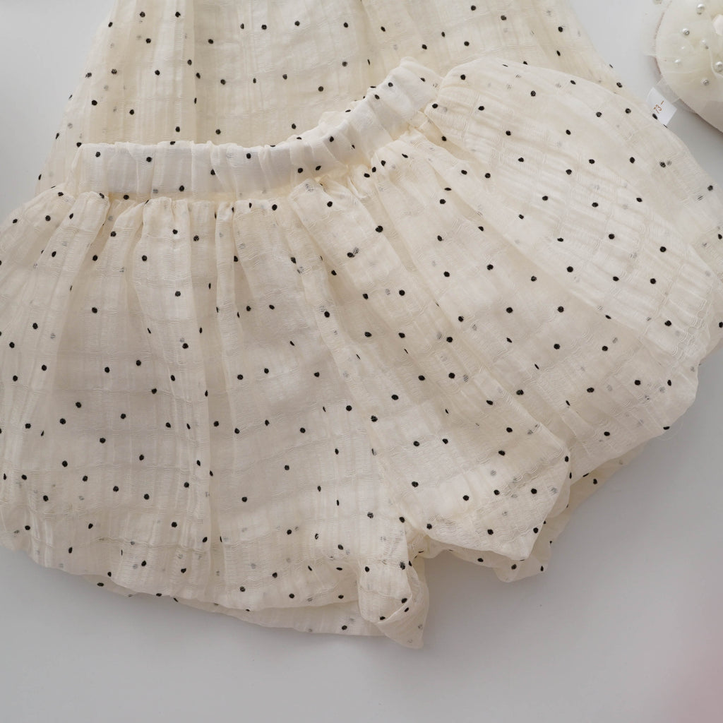 Polka Dot Simple Two Pieces Set
