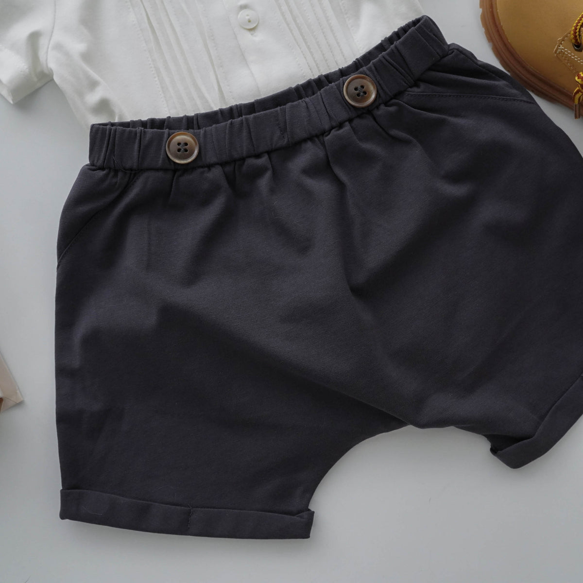Classic Gentleman Romper with Pants Set