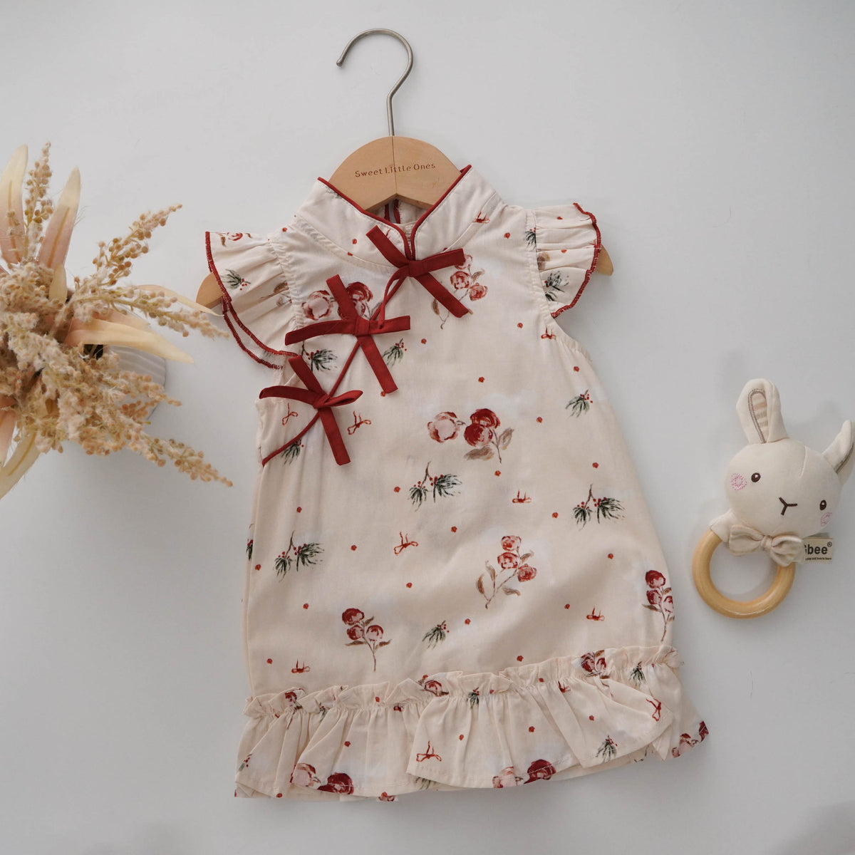 Ruffled Sleeves Modern Cheongsam