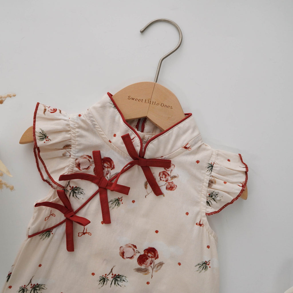 Ruffled Sleeves Modern Cheongsam