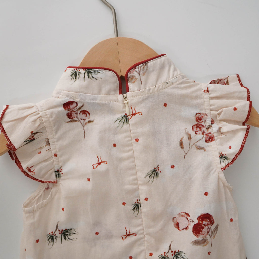Ruffled Sleeves Modern Cheongsam