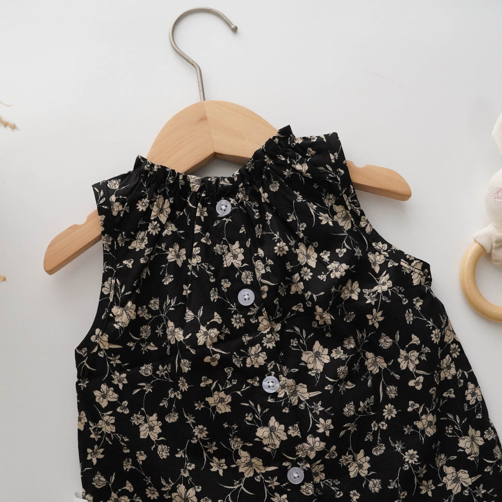Vintage Floral Sleeves Top and Pants Set