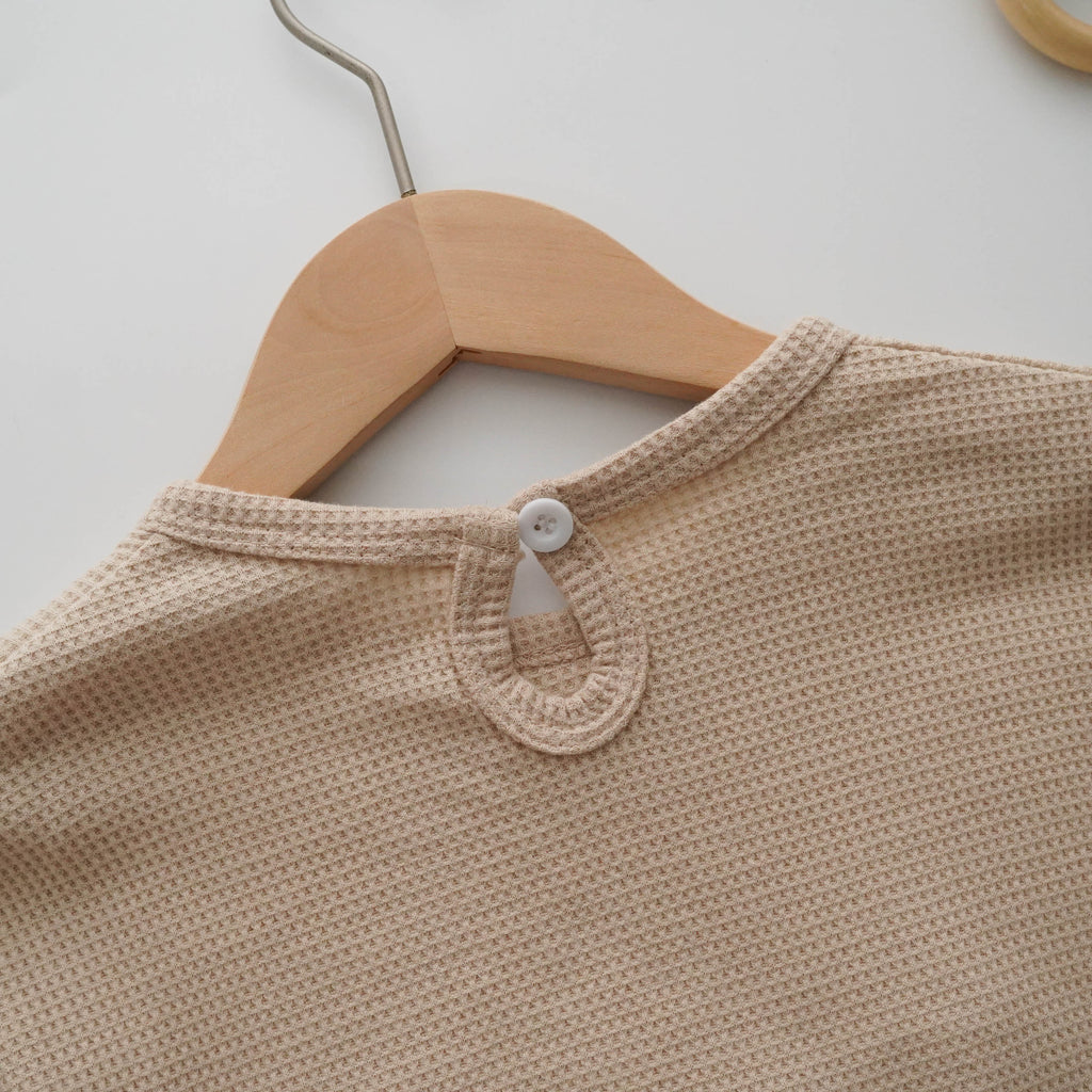 Loose Bear Waffle Romper