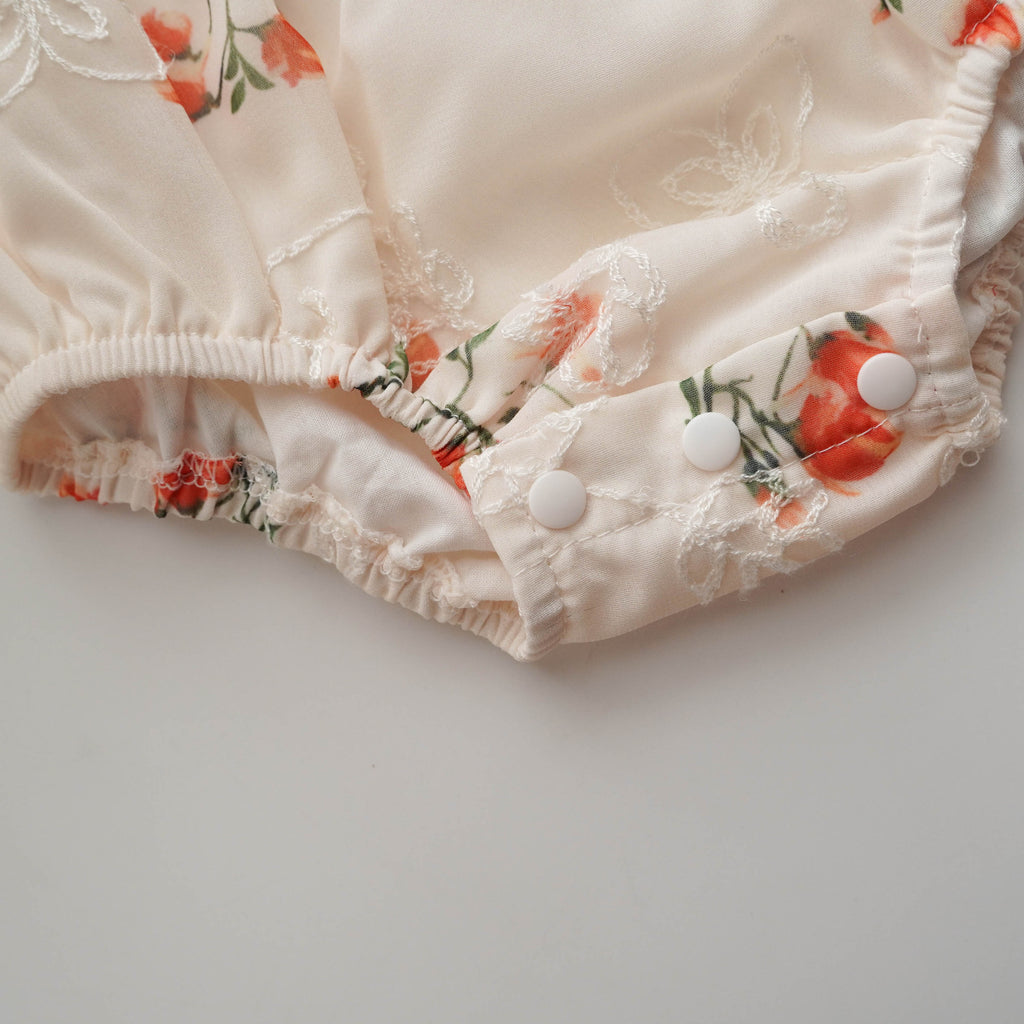 Chinese Ruffled Cheongsam with Hairband