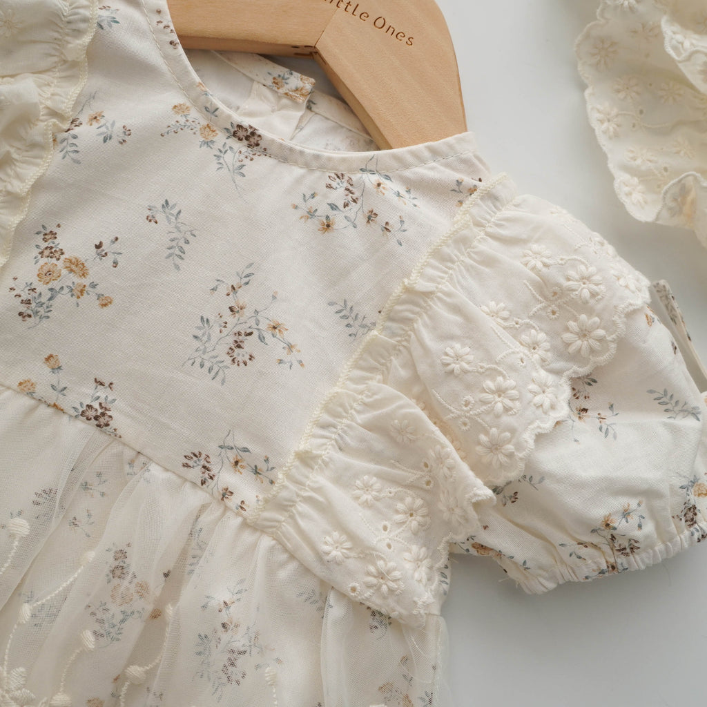 Floral Daily Romper with Hat