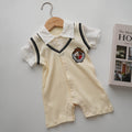 British Preppy Style Romper