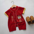 Fu Chinese Boy Romper with Bag