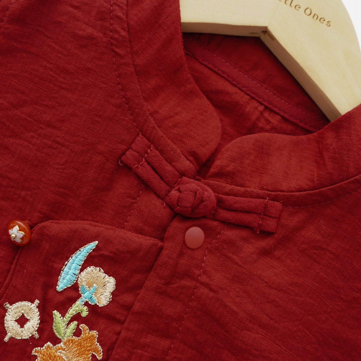 Classy Embroidery Ruffled Cheongsam