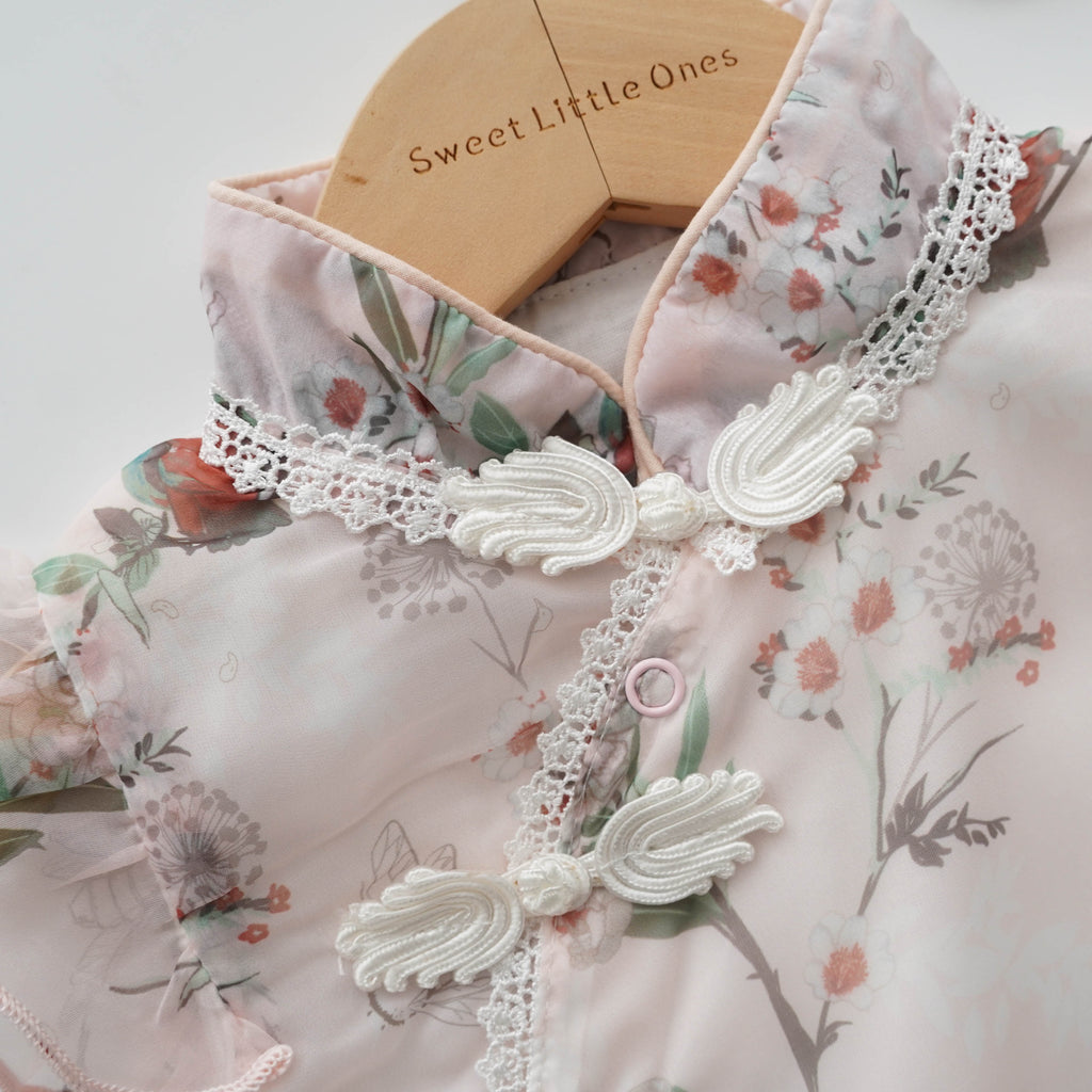 Modern Nature Cheongsam with Hairband