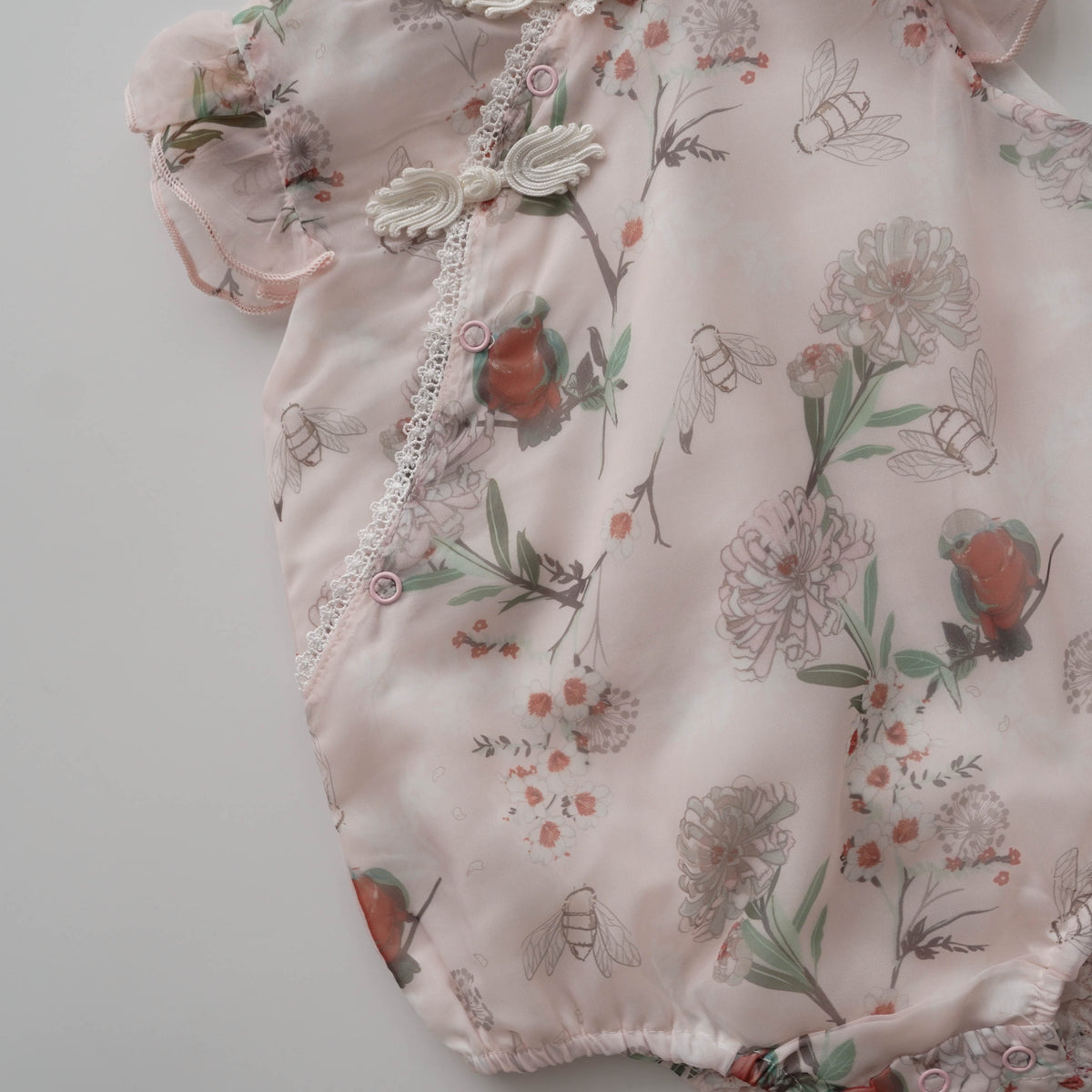 Modern Nature Cheongsam with Hairband