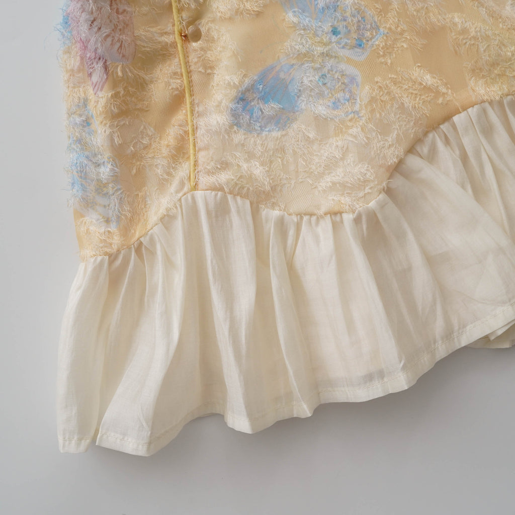 Pastel Butterfly Chinese Dress