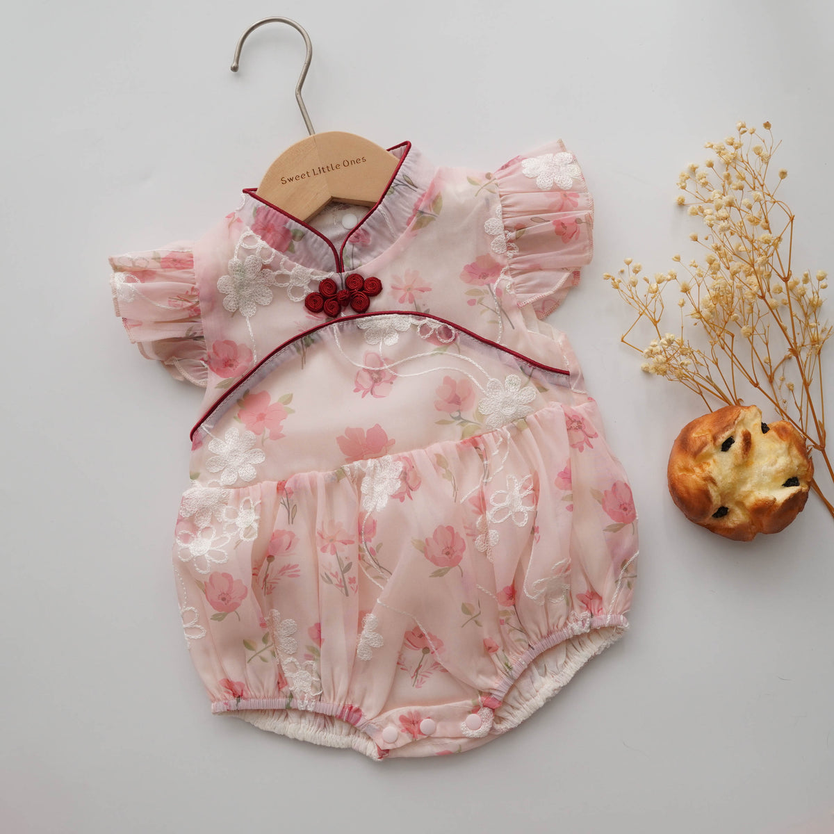 Matching Sister Puff Sleeves Cheongsam