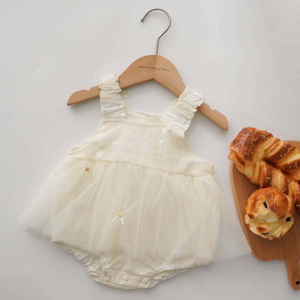 Princess Ivory Mesh Romper