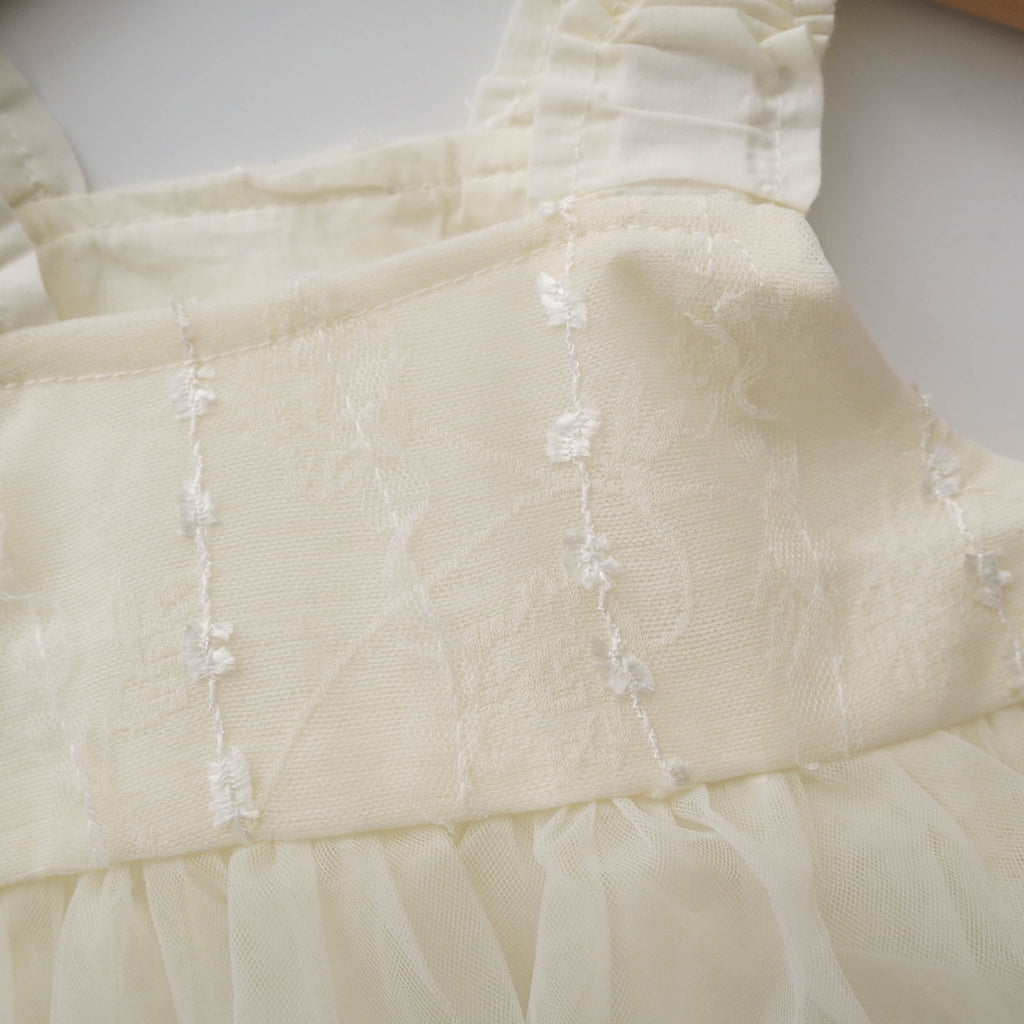 Princess Ivory Mesh Romper