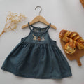 Embroidery Design Denim Dress