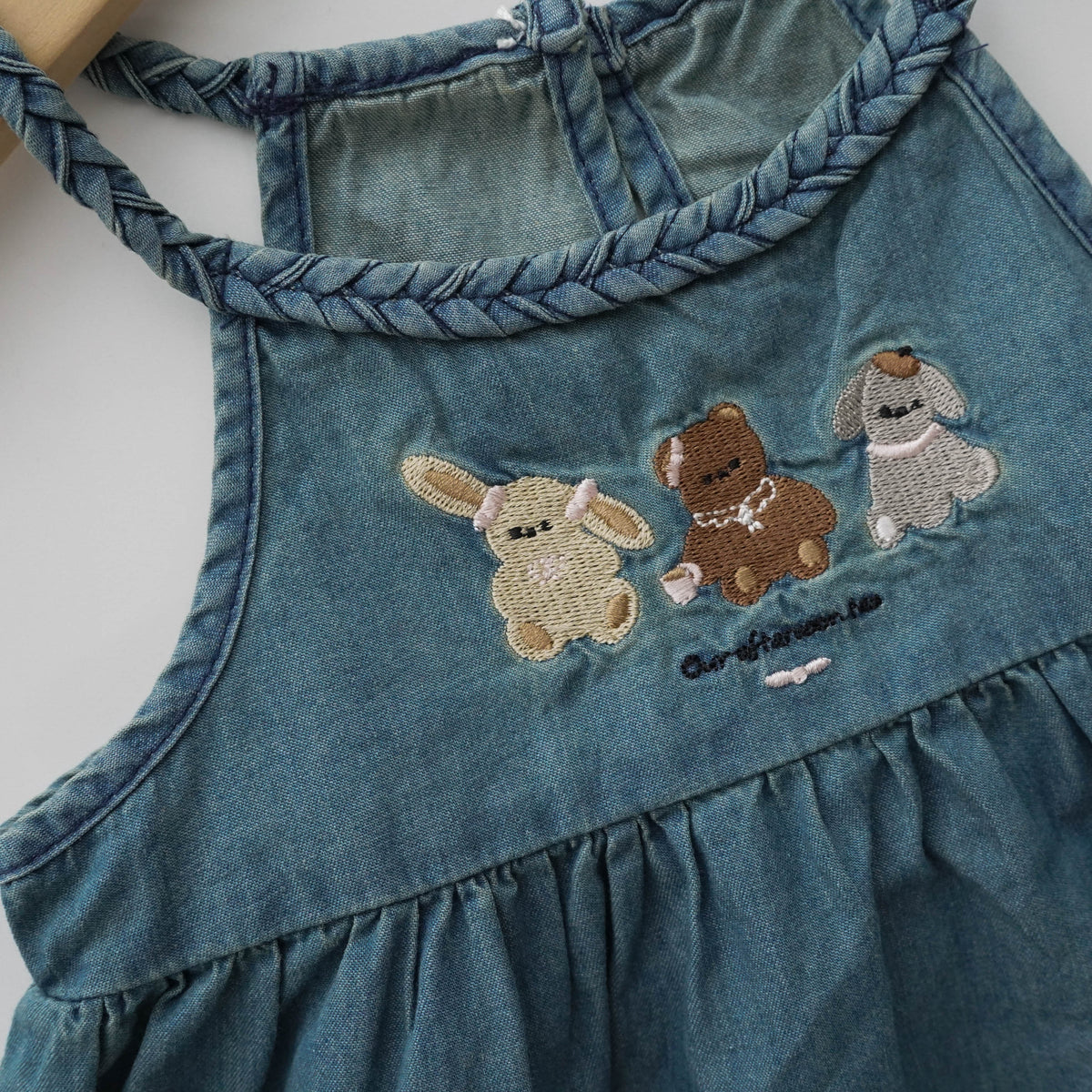 Embroidery Design Denim Dress