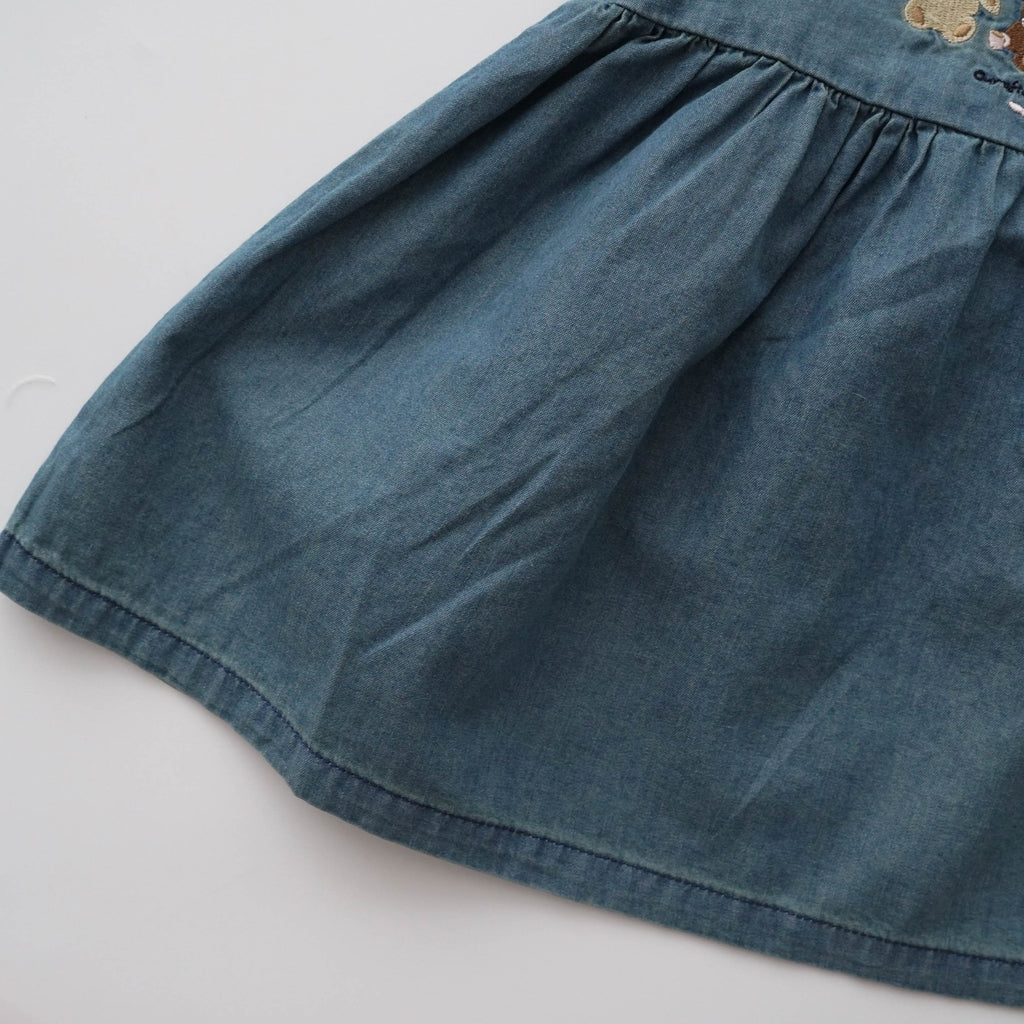 Embroidery Design Denim Dress