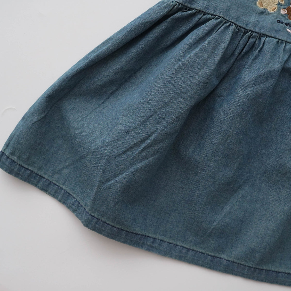 Embroidery Design Denim Dress