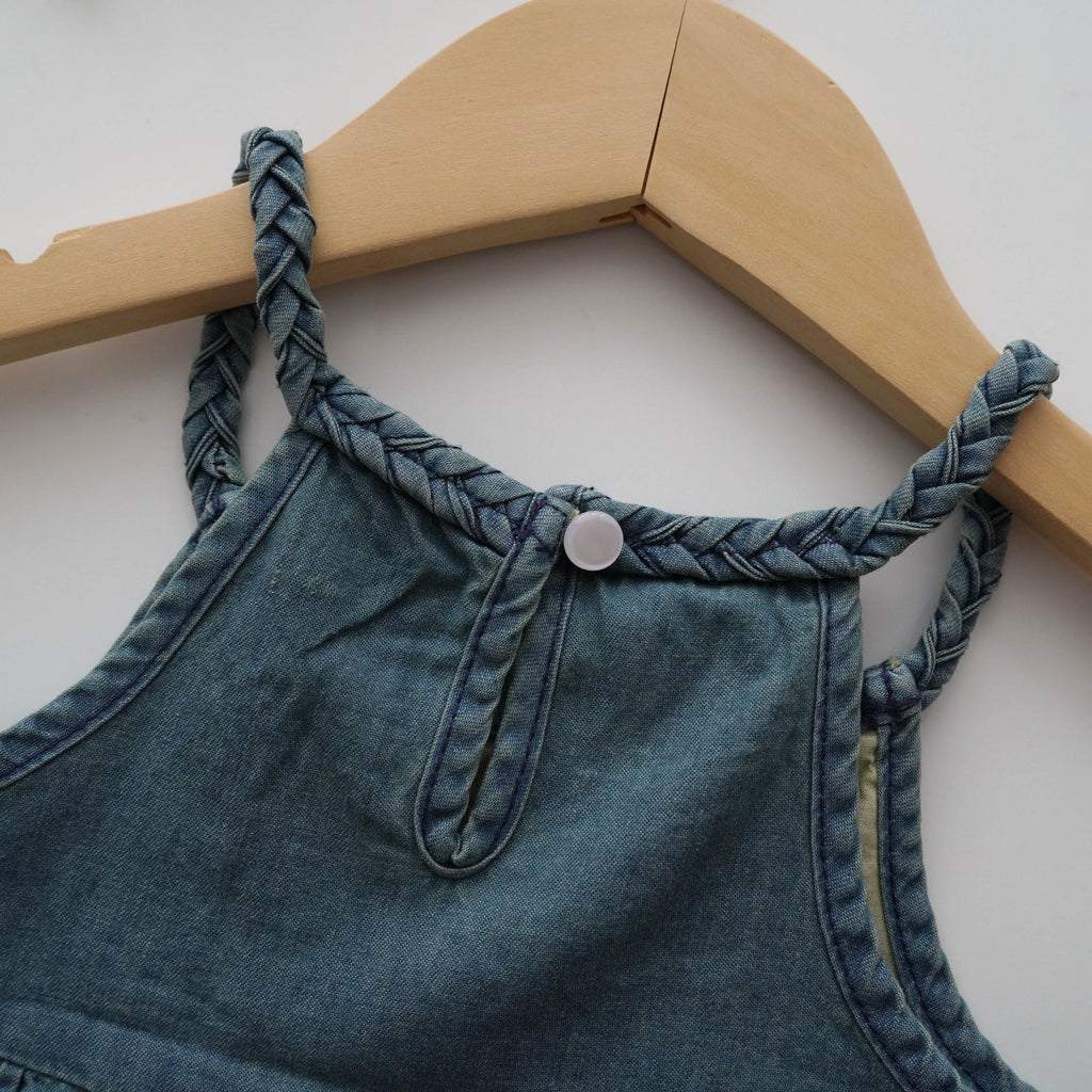Embroidery Design Denim Dress