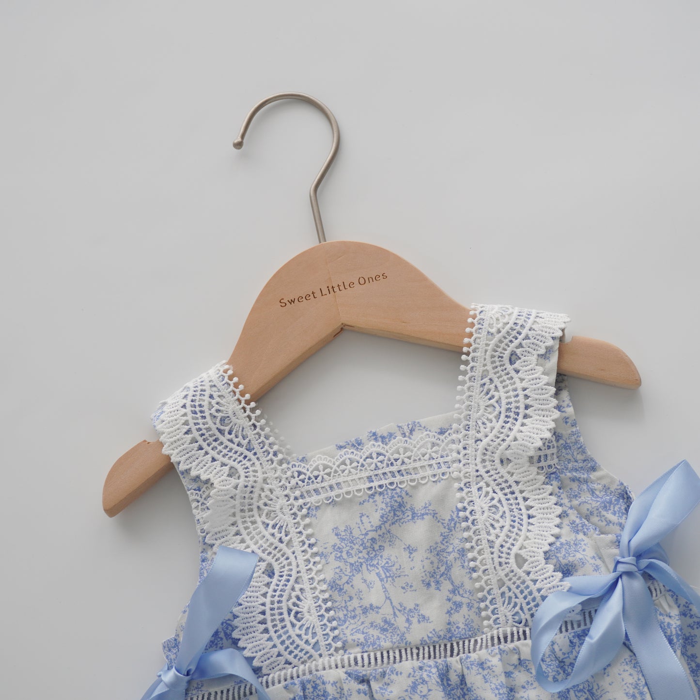 Baby Blue Painted Romper