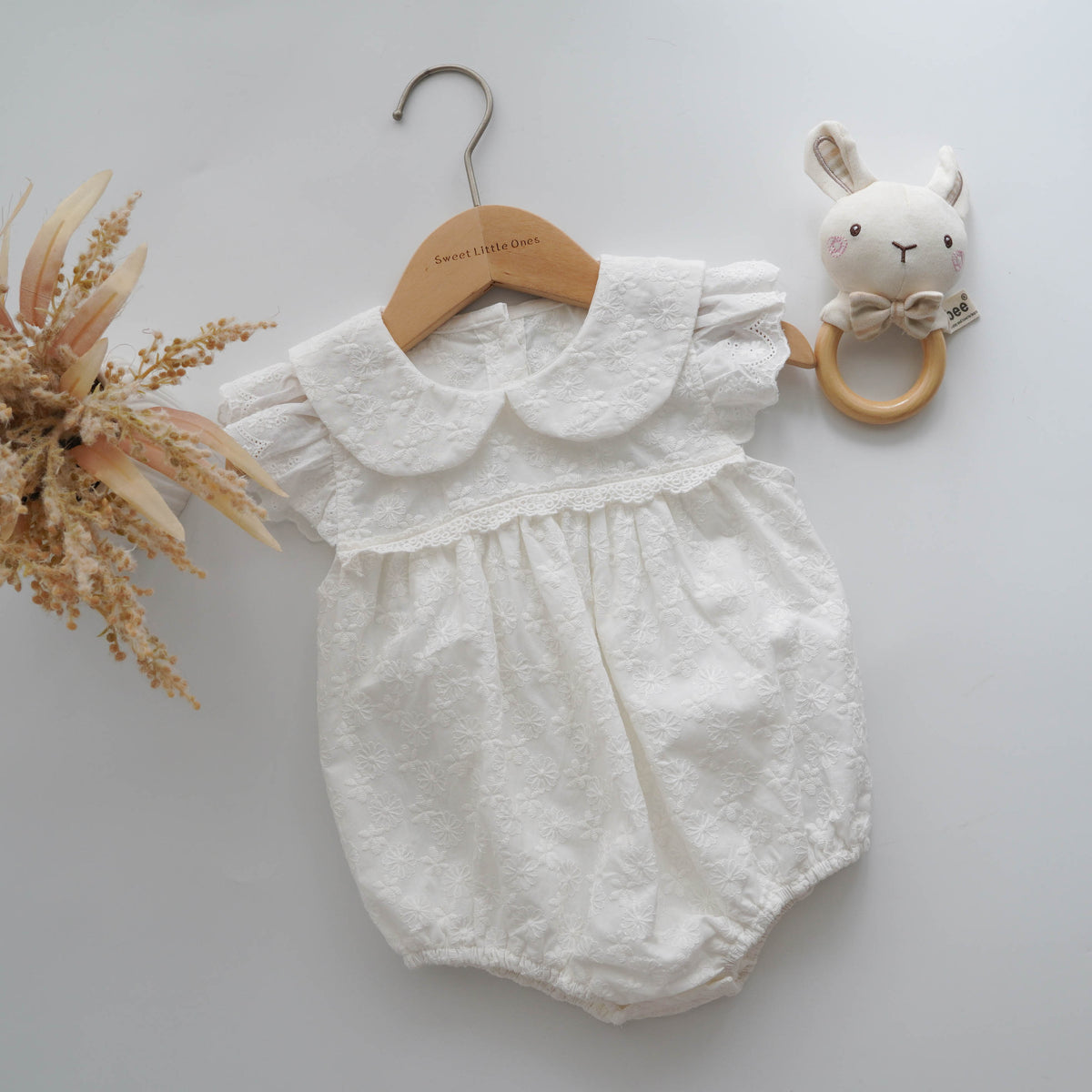 Daily White Elegant Romper