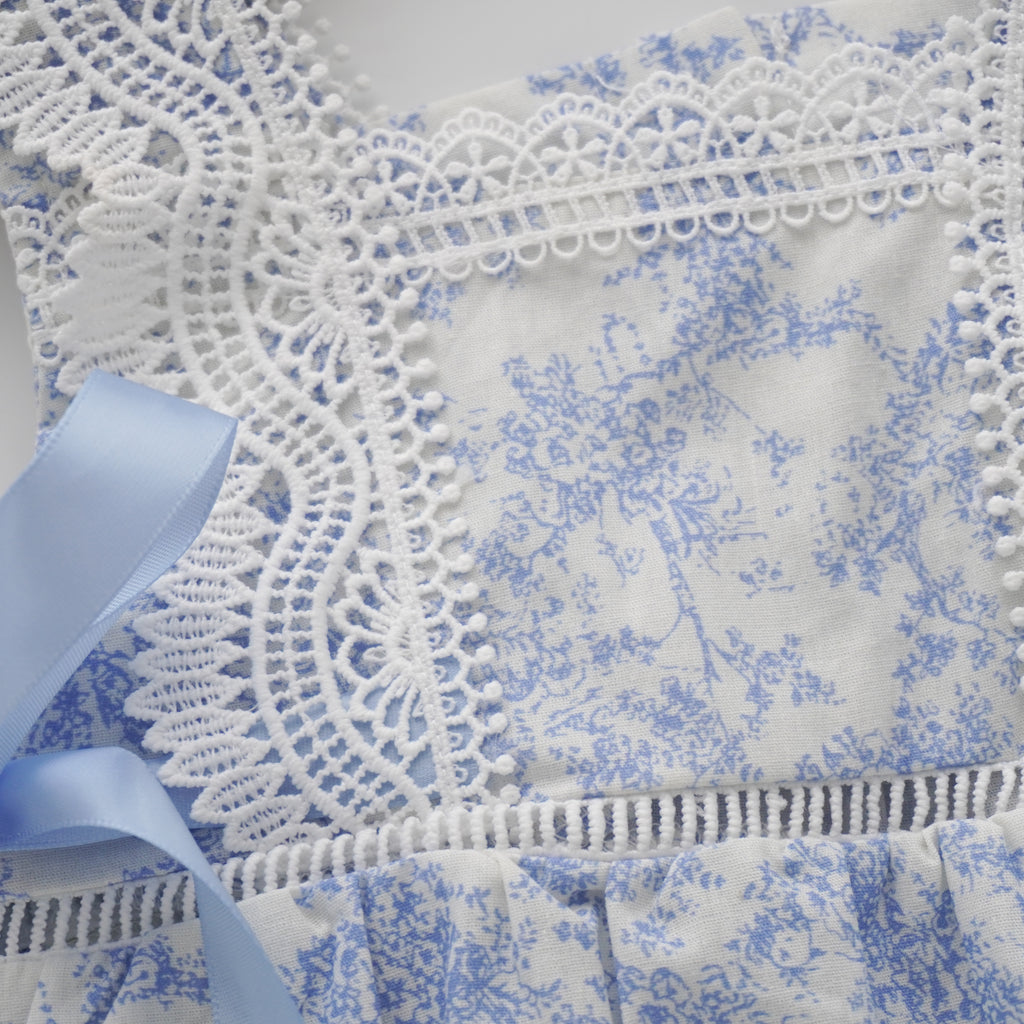 Baby Blue Painted Romper