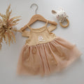 Embroidery Bunny Yellow Dress