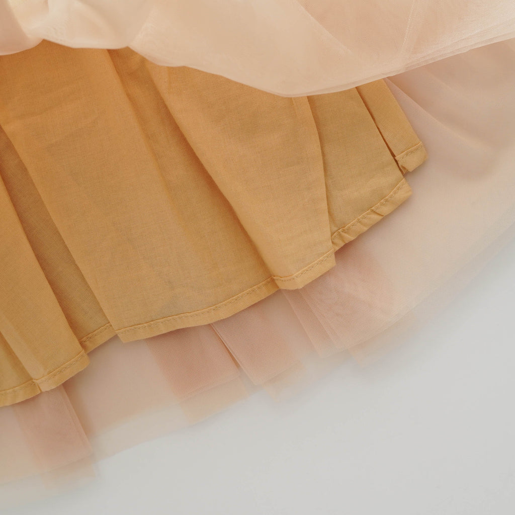Embroidery Bunny Yellow Dress