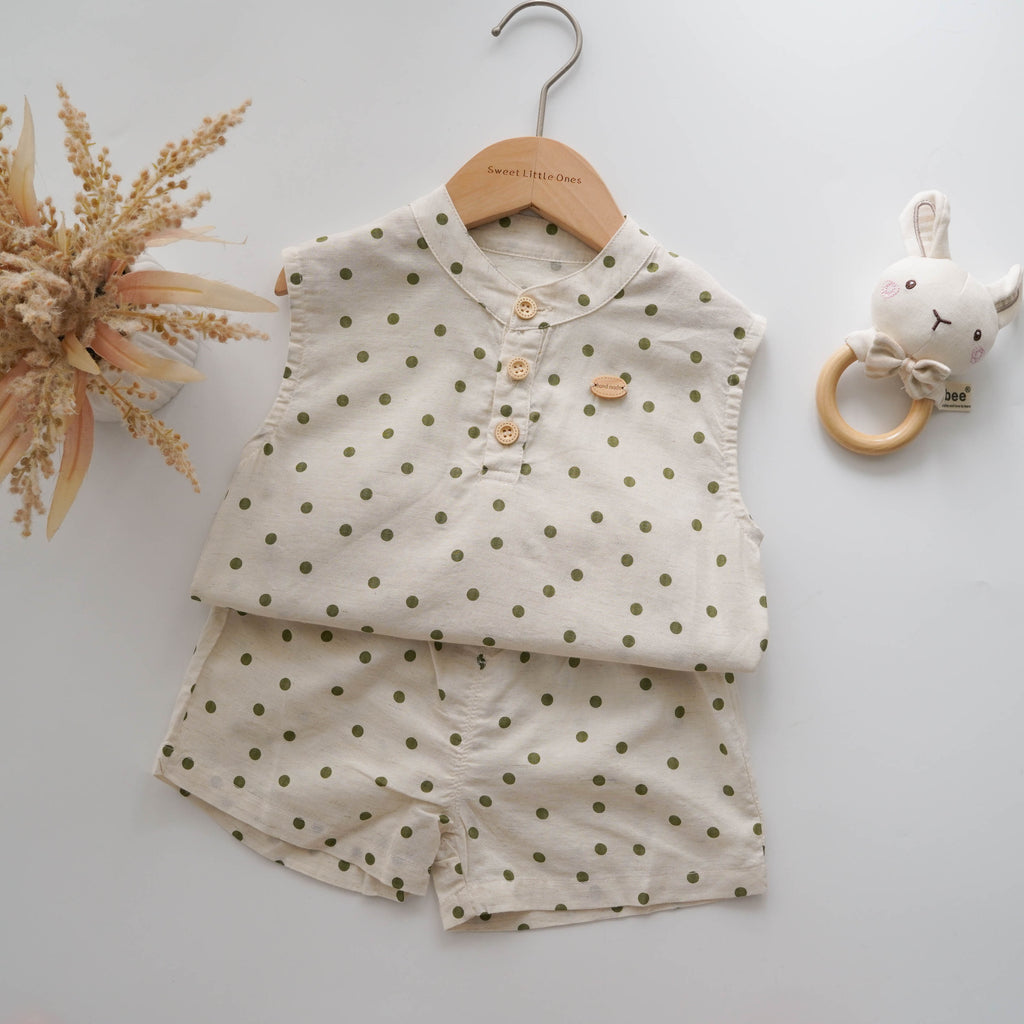 Casual Dot Boy Two Pieces Set