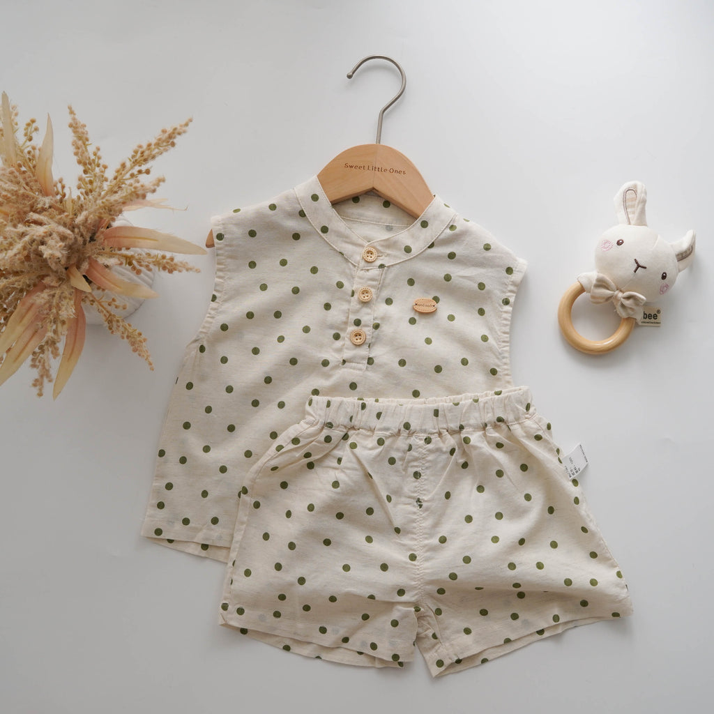 Casual Dot Boy Two Pieces Set