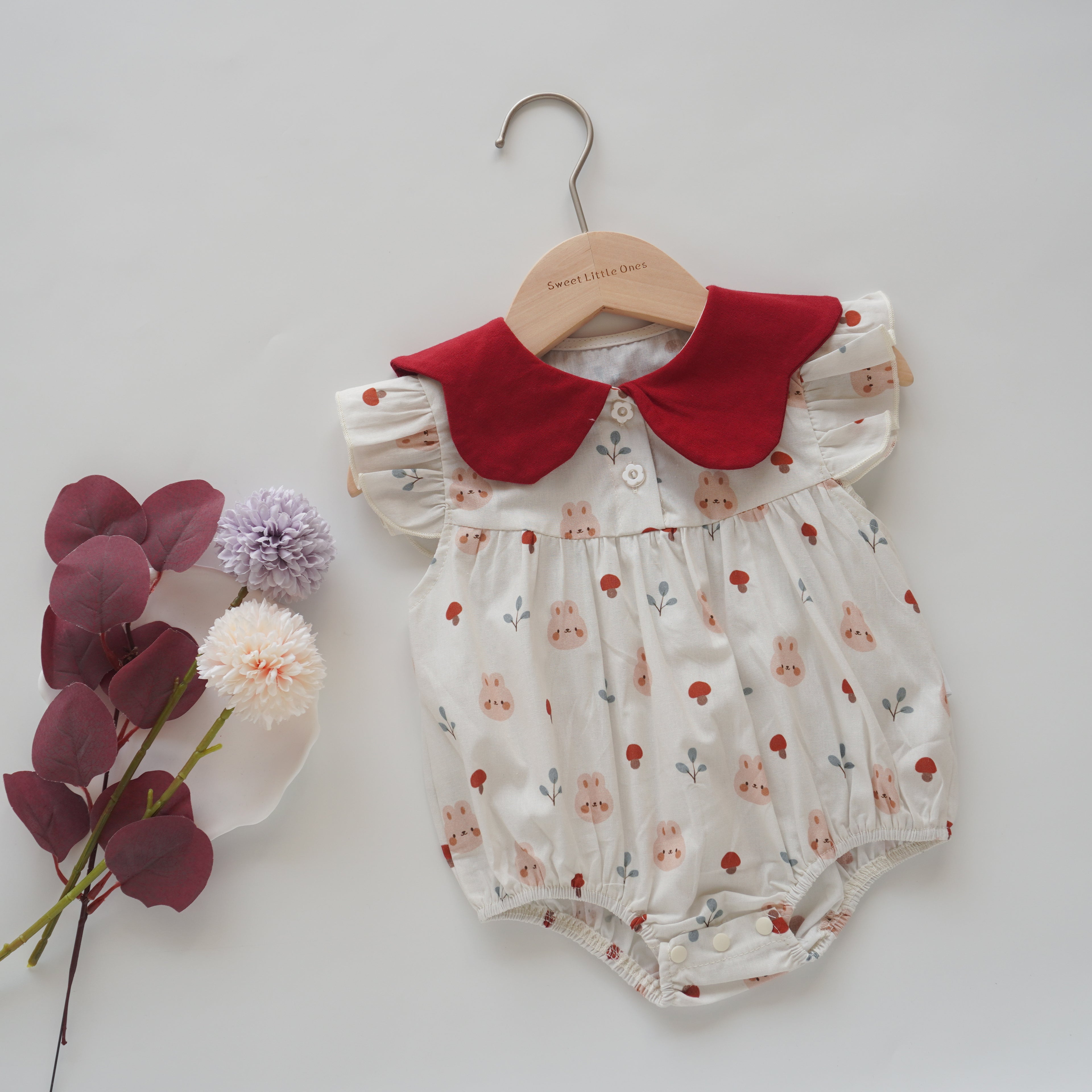 Bunny & Mushroom Baby Romper