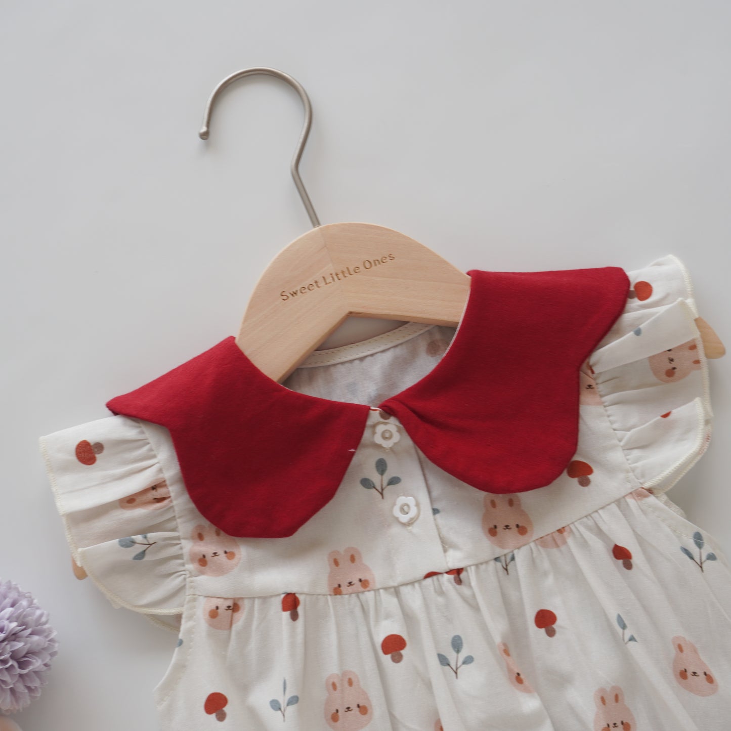 Bunny & Mushroom Baby Romper