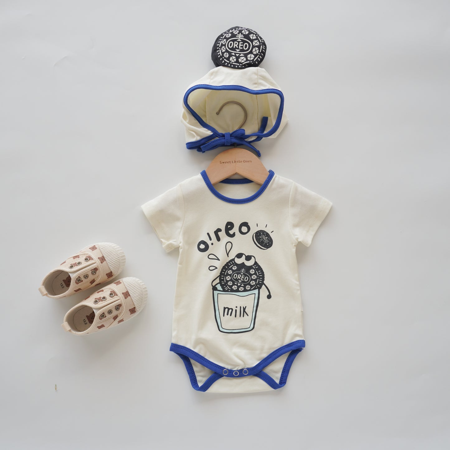 Oreo Cutie Romper with Hat (Size 90)