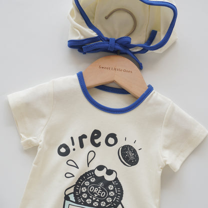 Oreo Cutie Romper with Hat (Size 90)