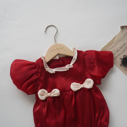 Silky Ribbon Baby Romper