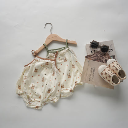 Bunny Cotton Mini Daily Romper