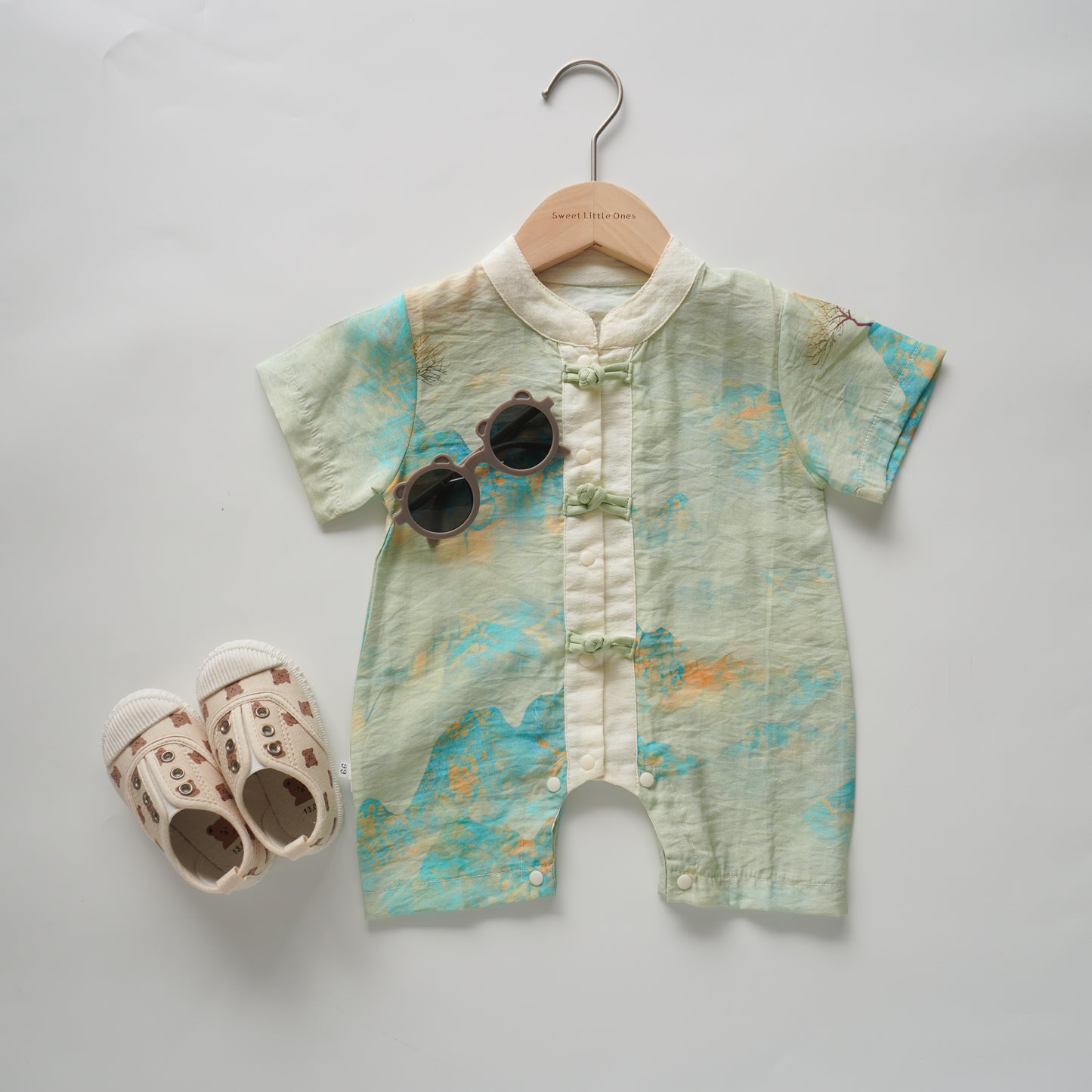 Scenery Baby Boy Chinese Romper