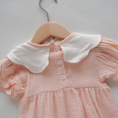 Cherry & Ribbons Cotton Romper