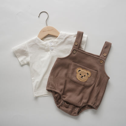 Bear Pocket Overall with Inner Set