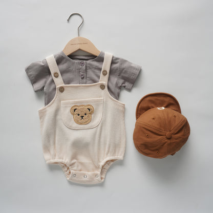 Bear Pocket Overall with Inner Set