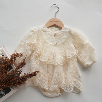 Autumn Lace Long Sleeves Romper