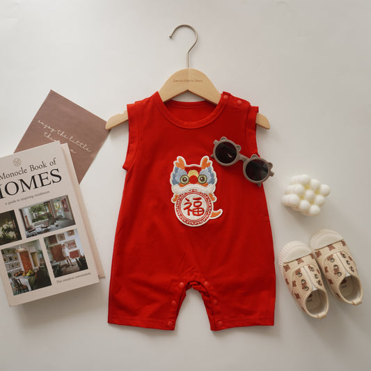 Fu Dragon Chinese Romper