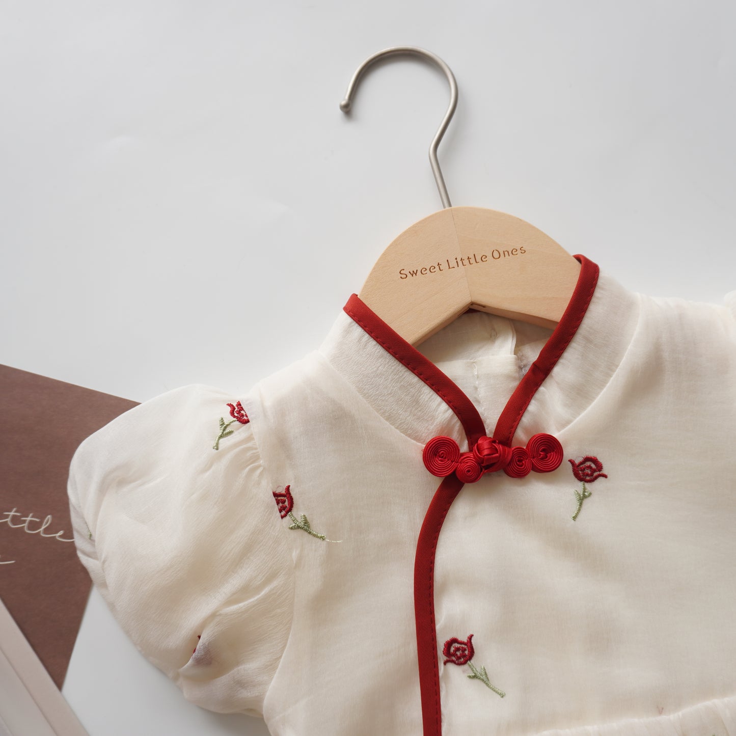 Sweet Rose Chinese Romper