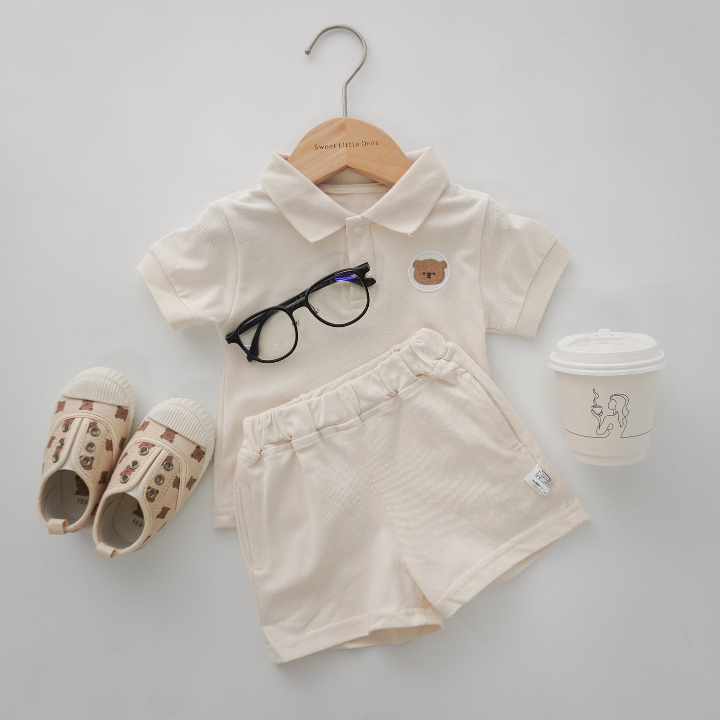 Bear Polo Two Pieces Set