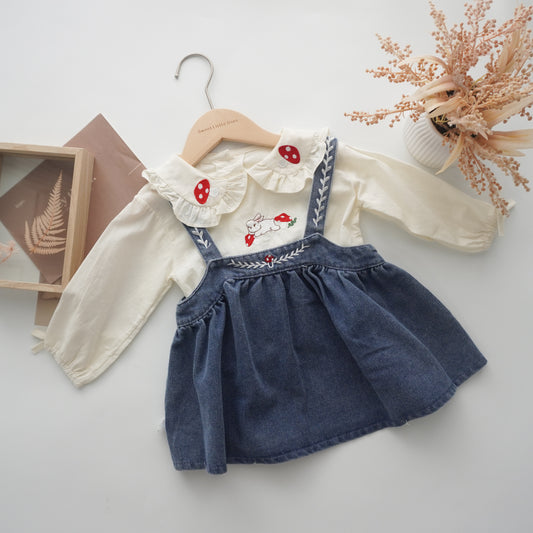 Autumn Rabbit Inner with Denim Sling Set