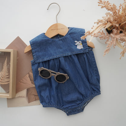 Bunny Denim Romper