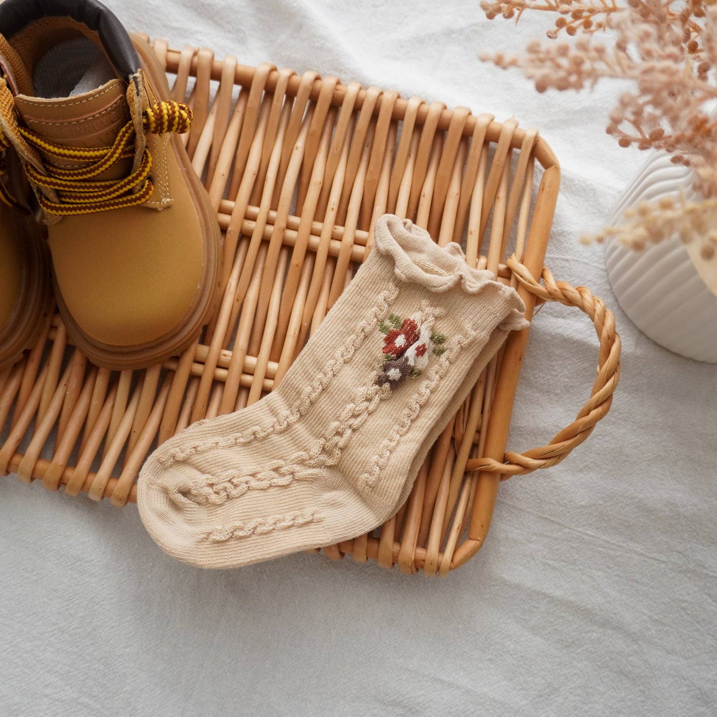 Autumn Ruffled Socks